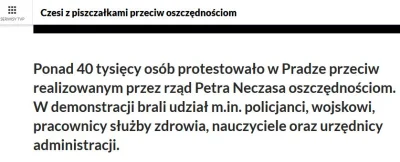 tombeczka - @acctim: 100 osób, powiadasz... Czesi potrafią walczyć o swoje na ulicach...