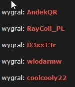 directPlay - @AndekQR 

@RayColl_PL

@D3xxT3r

@wlodarmw

@coolcooly22

Mir...