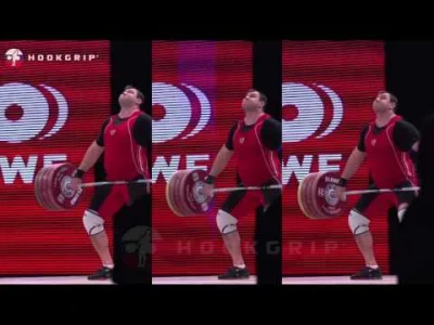 jezyk123 - Alexey Lovchev rwanie 200/206/211 kg . Ładnie widać w slo-mo jak każdy dod...