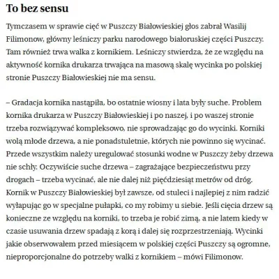 szef_foliarzy - A tymczasem po białoruskiej stronie. Wypowiedź Głównego Leśniczego bi...