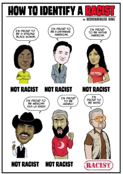 w.....u - Jak rozpoznać rasistę?

#rasizm #humor #bekazlewactwa