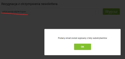 GoracyStek - @PizzaPortal: dzięki. Dziwny ten formularz, można wpisać cokolwiek i tak...