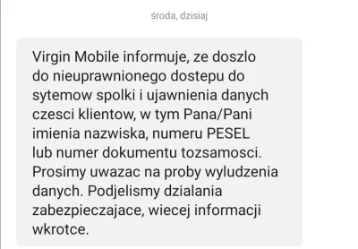 Virino - Jak widać szykuje się kolejna afera z wyciekiem danych. Mireczki z Virgin Mo...