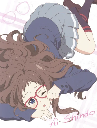 z.....s - #randomanimeshit #kyoukainokanata #aishindou #meganekko 

Zabrała okulary M...