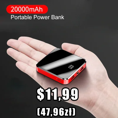 KulaM_pl - $11,99 (47,96zł) powerbank 20 000mAh z kuponem $1/10 i automatyczną zniżką...