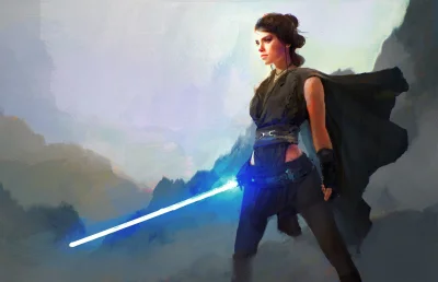 Aerin - Przepiękna koncepcja Rey po ukończonym treningu Jedi
#starwars #gwiezdnewojn...
