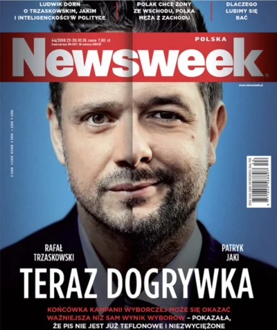 rozowazielona - Newsweek lekko spalił z poniedziałkową okładką 
#wybory #warszawa #po...