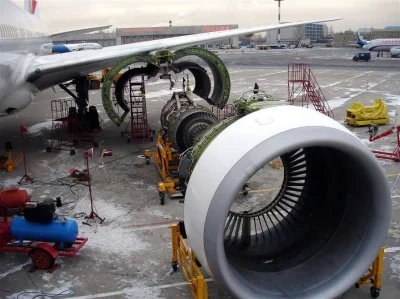 proes - Z serii "Nie tylko w powietrzu", demontaż silnika Boeing 777

#aircraftbone...