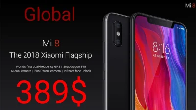 sebekss - HuTylko 389$ za flagowca Xiaomi Mi 8 6/64 GB czarny❗Global Version❗
Xiaomi...