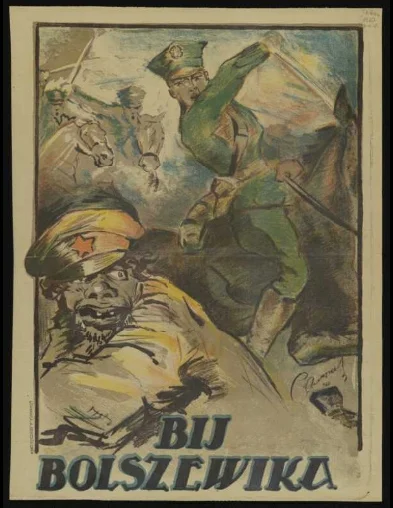 spsp01 - Wojna 1919-1920 r. polsko-radziecka. Bij Bolszewika #plakat
