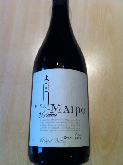 gugas - Dzisiaj w Tesco kupiłam dośc dobrze znane i popularne chilijskie wino Maipo. ...