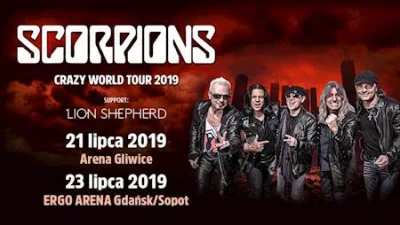 Diego19 - Mam na sprzedaż 2 bilety na koncert Scorpionsów w Ergo Arenie #gdansk #troj...