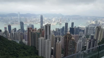 esc0bar - Widok na Hong Kong ze wzgórza Wiktorii. Chociaż to jakoś tak dziwnie brzmi....