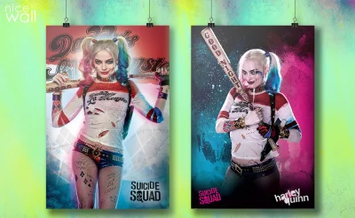 NiceWall - No takie plakaty z Margot Robbie jako Harley Quinn to świetny sposób na je...