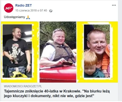 jjj1500 - 7:40 rano idzie to na fejsa Radia ZET (+870k obserwujących), może ktoś go g...