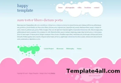 pameladesign - Free Pink Blue CSS Website Template Design #css #design #pink http://b...