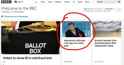 kwakwa - Tymczasem, na stronie glownej BBC.... Lewactwo atakuje XD
Richard Hammond i...