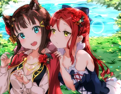 Azur88 - #randomanimeshit #aime #loveliveschoolidolproject #sakurauchiriko #kurosawad...