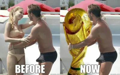 saint - Przed i po ... #mecz #mundial #humor #heheszki #humorobrazkowy