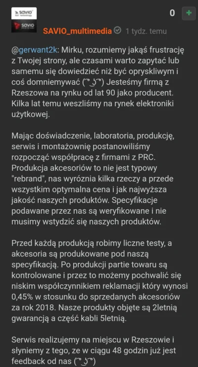 ravau - Kiedyś pod jednym z wpisów, zapytałem robiąca tutaj sobie marketing firmę sav...