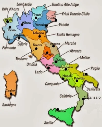N.....n - REGIONY (jęz. wł. l. poj. regione, l. mn. regioni) w Republice Włoskiej utw...