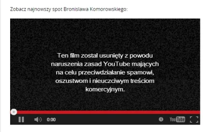 banmar - Najnowszy spot Komorowskiego zniknął z sieci, ale zobaczcie z jakiego powodu...