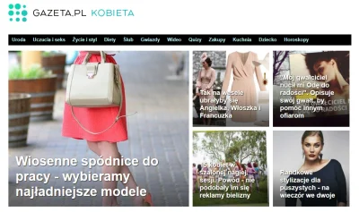 kubica941 - Trochę śmieszne patrząc jak wygląda strona główna kobieta.gazeta.pl ( ͡° ...