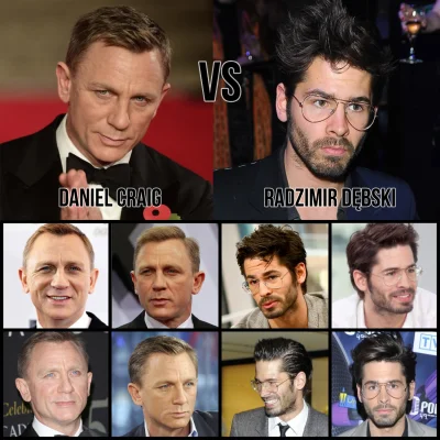 zupazkasztana - Tag zabawy: #mistermirko Runda 2, pojedynek numer 22: Daniel Craig vs...