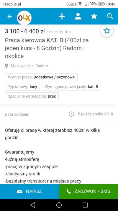 pathykchr - #praca #olx #radom

Jak myślicie? Legit czy jednak podpucha żeby zwabić n...