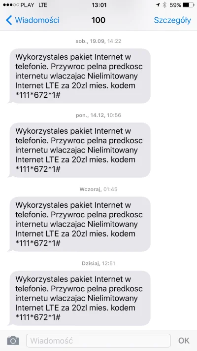 MaclawPL - Wyjaśni mi jak to jest w #play, że skończył mi się pakiet internetu 3g, i ...