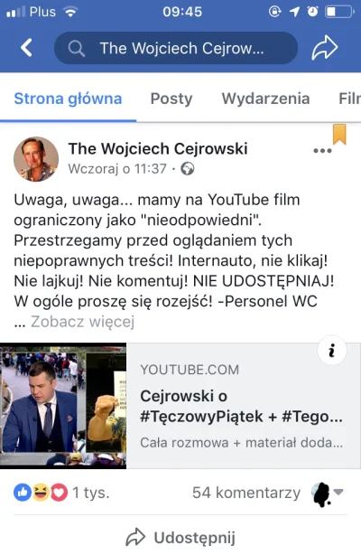 Jahcob - Cejrowski płacze ze YT mu oznaczyli filmik o #teczowypiatek jako nieodpowied...