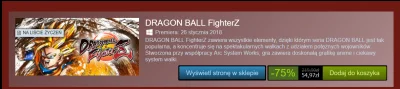 soltysek - Brać #fighterz #dragonball za 55 zł na #steam ? 

Taniej już chyba nie b...