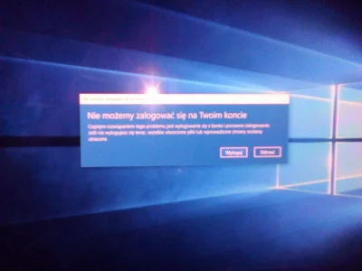 Sparrow1 - Po update Windows 10 do Anniversary update dostaje takie coś.
Nie można s...