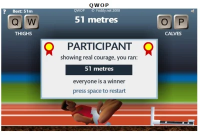 InformacjaNieprawdziwaCCCLVIII - 51 metrów, powoli wracam do formy

#qwop