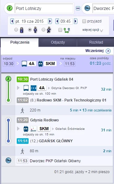 Rst00 - Mirki z #gdansk

Potrzebuję za tydzień dojechać z Portu Lotniczego na Dworz...