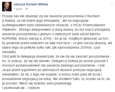 Jakub_Puchatek - Jak JKM napisze coś stonowanego to aż przyjemnie się czyta. Dobrze, ...