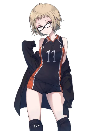 Banri - #randomanimeshit #haikyuu #keitsukishima #genderswap #meganekko