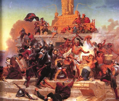 Zapaczony - Szturm Teocalli przez Corteza i jego wojsko - Emanuel Leutze (1848)
SPOI...