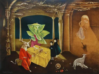 bzduraa - Leonora Carrington - And then we saw the daughter of the Minotaur, 1953
#s...