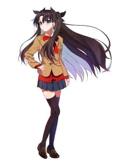 l.....f - #randomanimeshit #fate #fatestaynight #rintohsaka #tohsakarin #schoolgirl #...