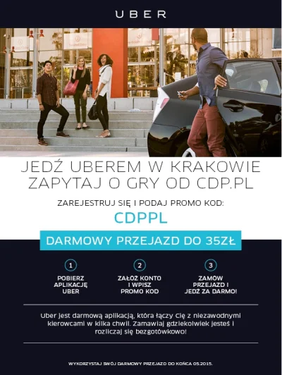 Templar - Za przejazd Uberem w Krakowie można jakieś gry zgarnąć od cdp.pl, trzeba ki...