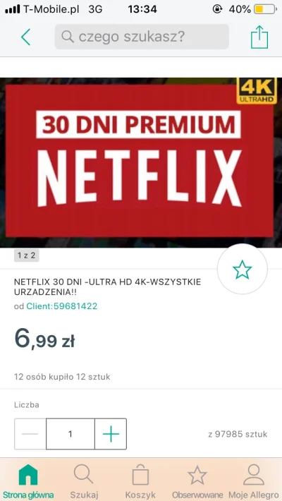 hyperjay - Ktos kupowal, dziala, wysylaja od razu? Potrzebne na 1 dzien :c #netflix #...