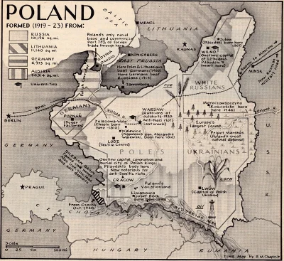 johanlaidoner - Mapa Polski z opisami z amerykańskiego magazynu Times (wydanie z 1939...