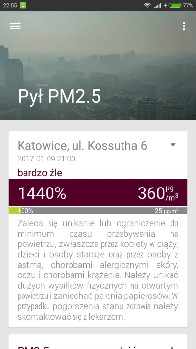 Nikic21 - Z godziny 21 prawdopodobnie teraz jest jeszcze gorzej...
#katowice #smog