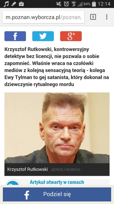 mat1984 - Za gazeta.pl: Rutkowski twierdzi ze gej podejrzany o morderstwo to być może...