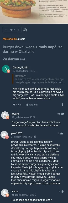 saakaszi - A w piątek chodziliśmy na kotlety rybne, bo ryba to nie mięsa ( ͡º ͜ʖ͡º)
...