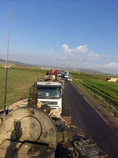 2.....r - Convoys of Tiger Forces armored vehicles arrive in Hama for upcoming massiv...