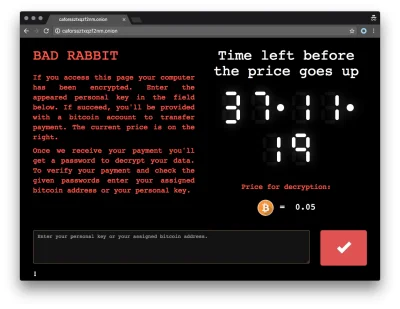 sekurak - Bad Rabbit - nowy malware w stylu (not)Petya naciera również na Polskę: htt...