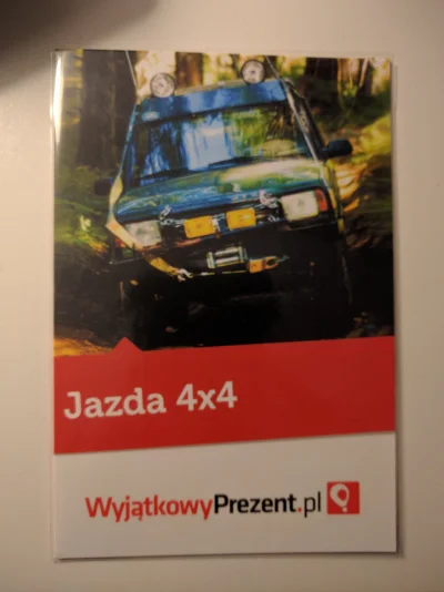 SirYabol - #sprzedam voucher na jazdę 4x4 od wyjątkowyprezent.pl 
Okolice #krakow , w...