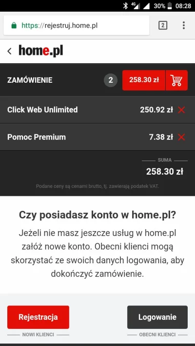 qbicone - @flagam clickweb unlimited kosztuje obecnie 250 brutto